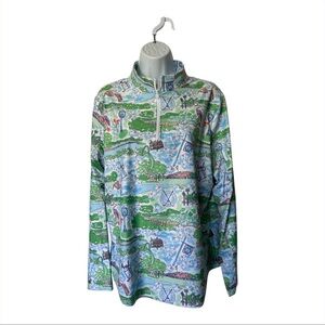 Smith & Quinn 1/4 Zip Country Club of Florida Golf Tennis Pickleball Size XL